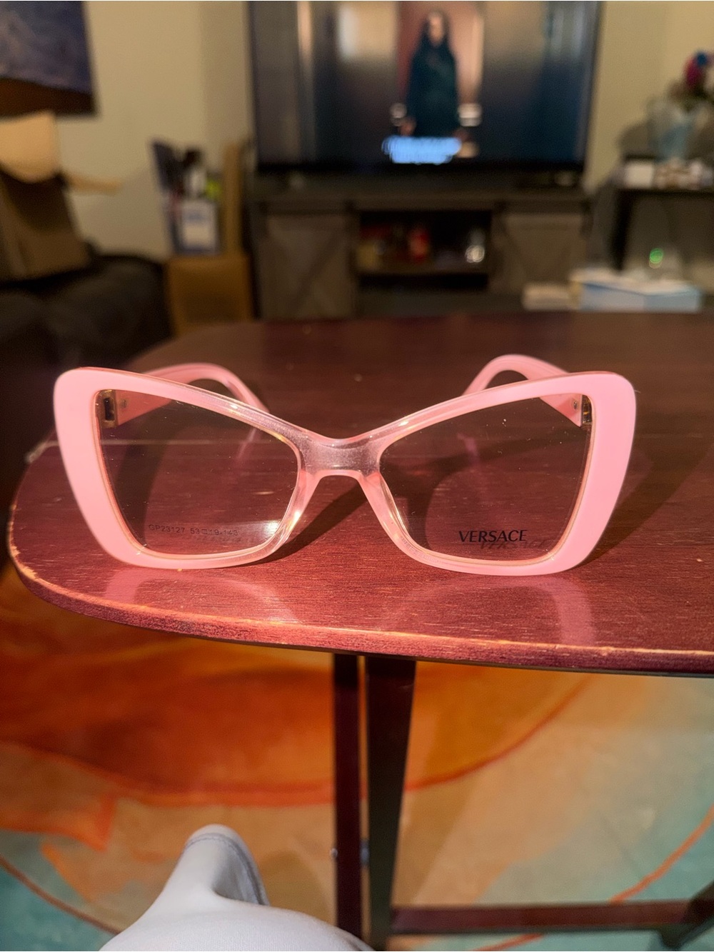 Versace Pink Cat-Eye Frame Sunglasses